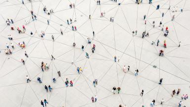 Image of People connected by lines