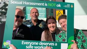 Colleagues of the South Western Ambulance Services promoting sexual safety in trusts.